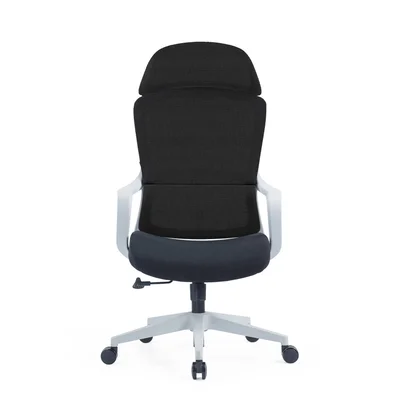 RFG Executive chair Best HB Gray, fabric and mesh, black seat, black back