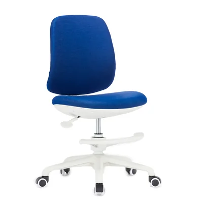 RFG Kids Chair Candy Foot White, fabric, blue seat, blue backrest