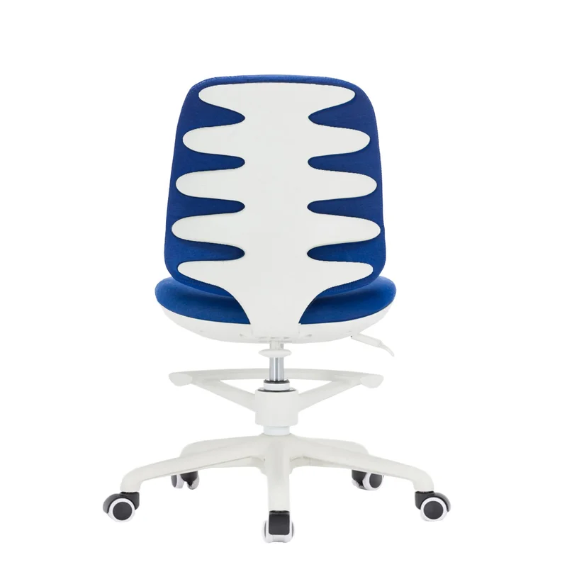 RFG Kids Chair Candy Foot White, fabric, blue seat, blue backrest