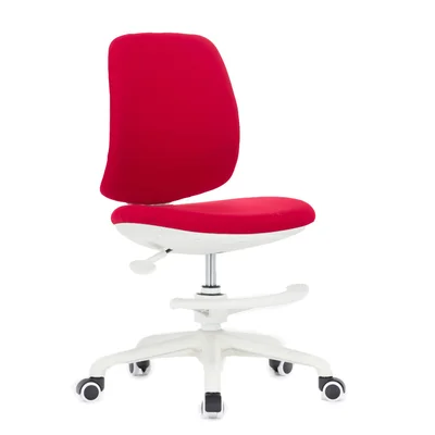 RFG Kids Chair Candy Foot White, fabric, red seat, red backrest