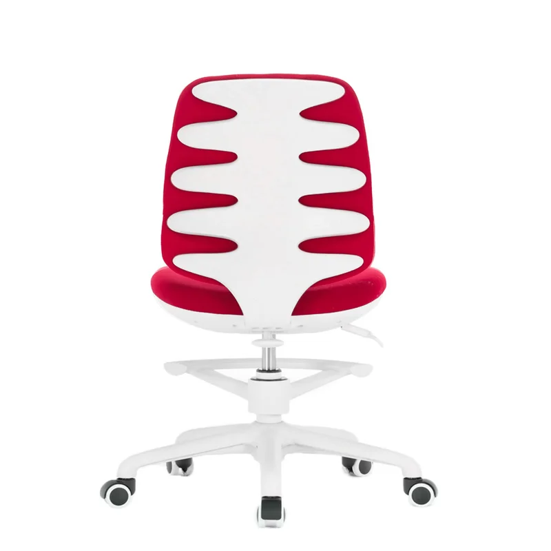 RFG Kids Chair Candy Foot White, fabric, red seat, red backrest