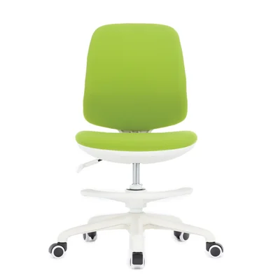 RFG Children’s chair Candy Foot White, fabric, green seat, green backrest