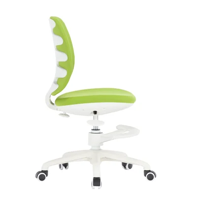 RFG Children’s chair Candy Foot White, fabric, green seat, green backrest