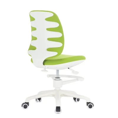 RFG Children’s chair Candy Foot White, fabric, green seat, green backrest