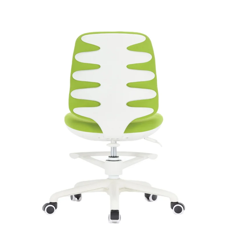 RFG Children’s chair Candy Foot White, fabric, green seat, green backrest