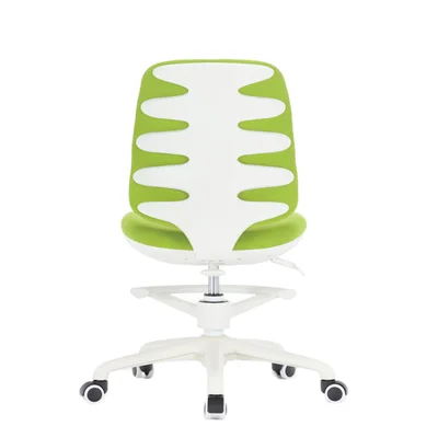RFG Children’s chair Candy Foot White, fabric, green seat, green backrest
