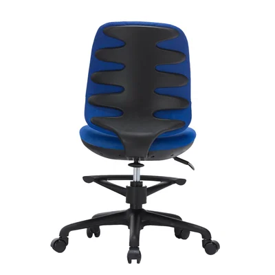 RFG Children’s Chair Candy Foot Black, fabric, blue seat, blue backrest