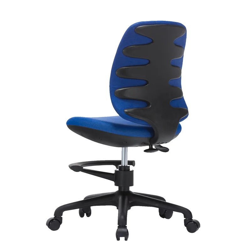 RFG Children’s Chair Candy Foot Black, fabric, blue seat, blue backrest