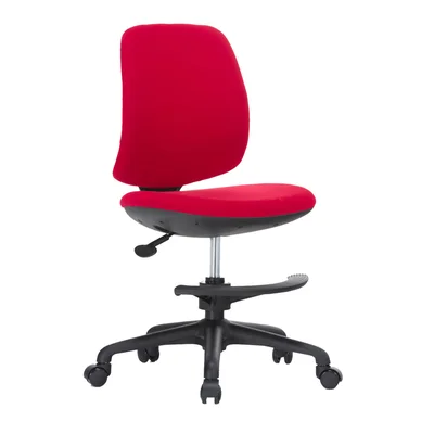 RFG Children’s chair Candy Foot Black, fabric, red seat, red backrest