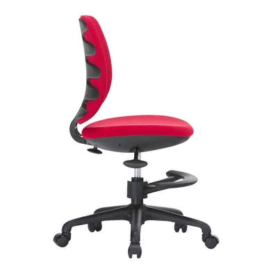 RFG Children’s chair Candy Foot Black, fabric, red seat, red backrest