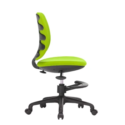 RFG Kids Chair Candy Foot Black, fabric, green seat/back