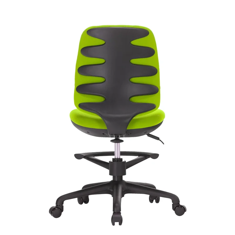 RFG Kids Chair Candy Foot Black, fabric, green seat/back