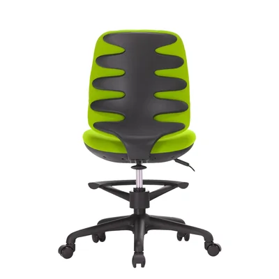RFG Kids Chair Candy Foot Black, fabric, green seat/back
