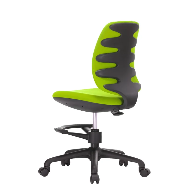 RFG Kids Chair Candy Foot Black, fabric, green seat/back