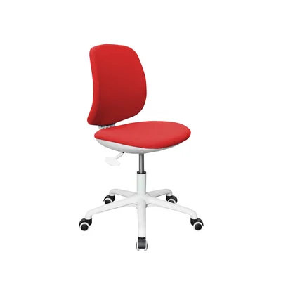 RFG Children’s chair Lucky White, fabric, red seat, red backrest
