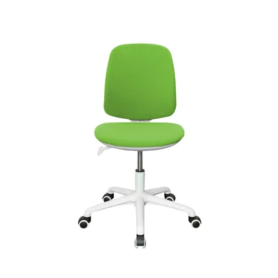 RFG Children’s chair Lucky White, upholstery, green seat, green backrest