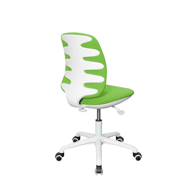 RFG Children’s chair Lucky White, upholstery, green seat, green backrest