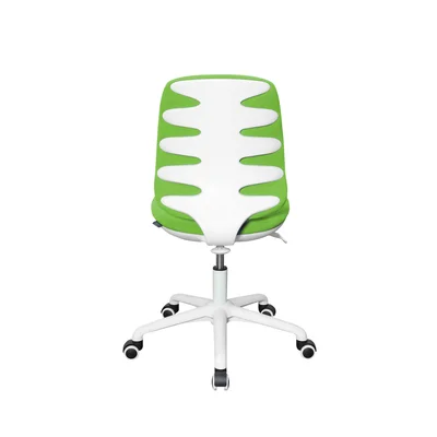 RFG Children’s chair Lucky White, upholstery, green seat, green backrest