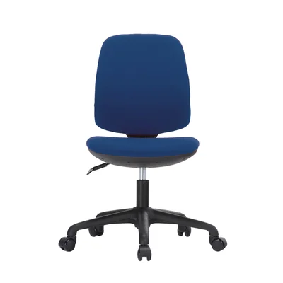 RFG Kids Chair Lucky Black, fabric, blue seat, blue backrest