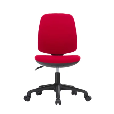 RFG Children’s Chair Lucky Black, fabric, red seat, red backrest