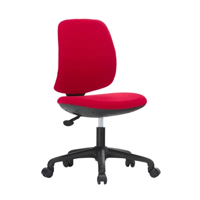 RFG Children’s Chair Lucky Black, fabric, red seat, red backrest