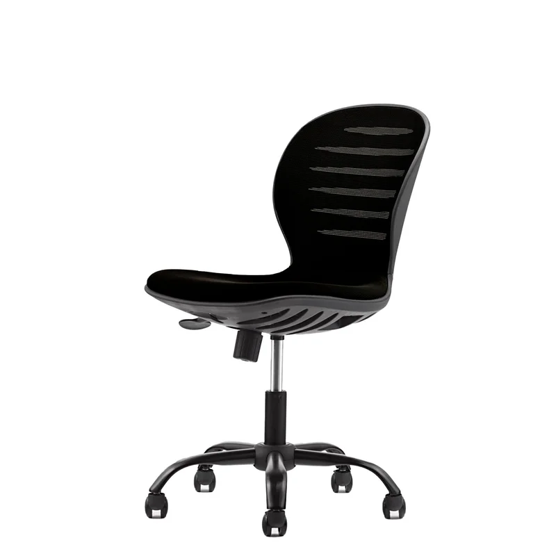 RFG Kids’ chair Flexy Black, fabric & mesh, black seat, black back