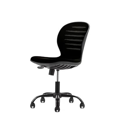 RFG Kids’ chair Flexy Black, fabric & mesh, black seat, black back
