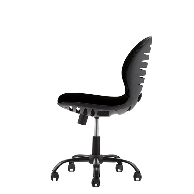 RFG Kids’ chair Flexy Black, fabric & mesh, black seat, black back