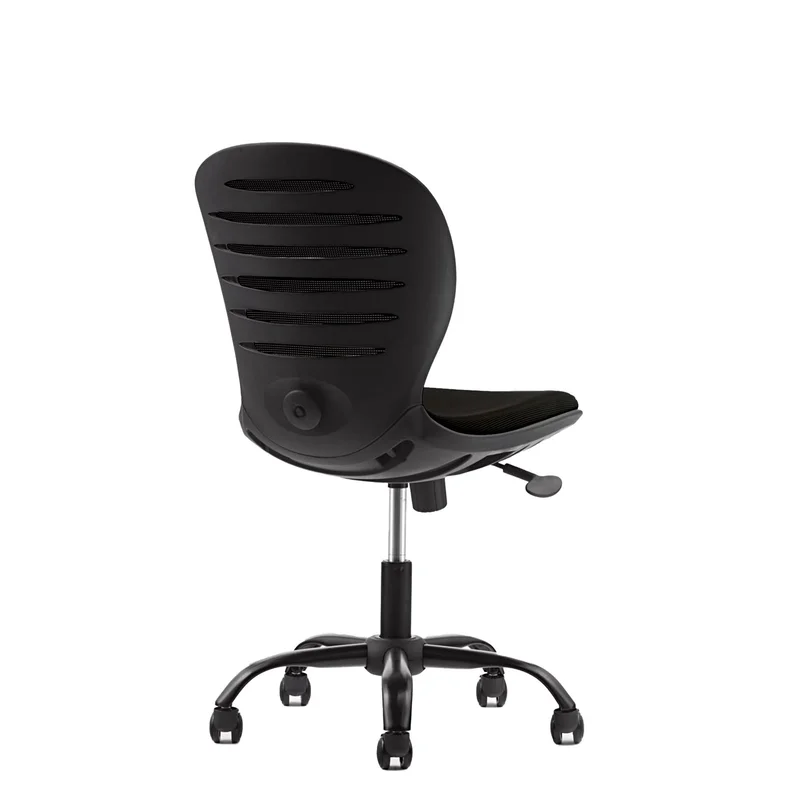RFG Kids’ chair Flexy Black, fabric & mesh, black seat, black back