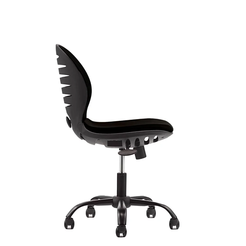 RFG Kids’ chair Flexy Black, fabric & mesh, black seat, black back