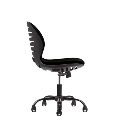 RFG Kids’ chair Flexy Black, fabric & mesh, black seat, black back