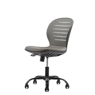 RFG Children’s chair Flexy Black, fabric and mesh, grey seat, grey backrest