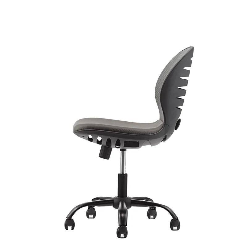 RFG Children’s chair Flexy Black, fabric and mesh, grey seat, grey backrest