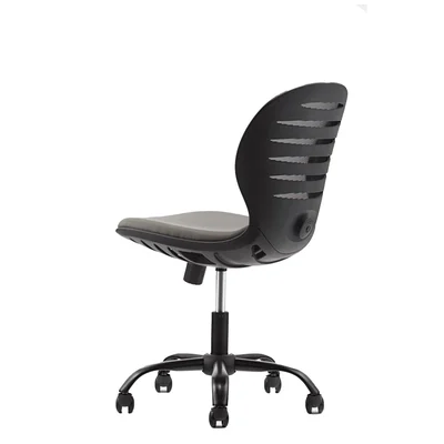 RFG Children’s chair Flexy Black, fabric and mesh, grey seat, grey backrest