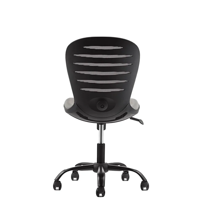 RFG Children’s chair Flexy Black, fabric and mesh, grey seat, grey backrest