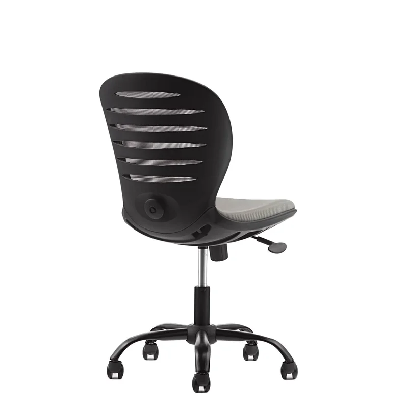 RFG Children’s chair Flexy Black, fabric and mesh, grey seat, grey backrest