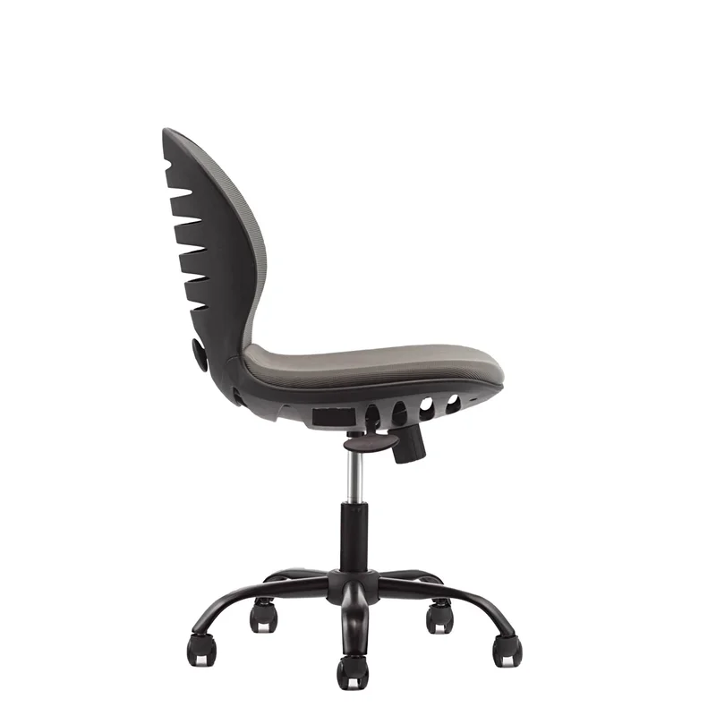 RFG Children’s chair Flexy Black, fabric and mesh, grey seat, grey backrest