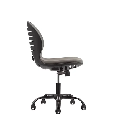 RFG Children’s chair Flexy Black, fabric and mesh, grey seat, grey backrest