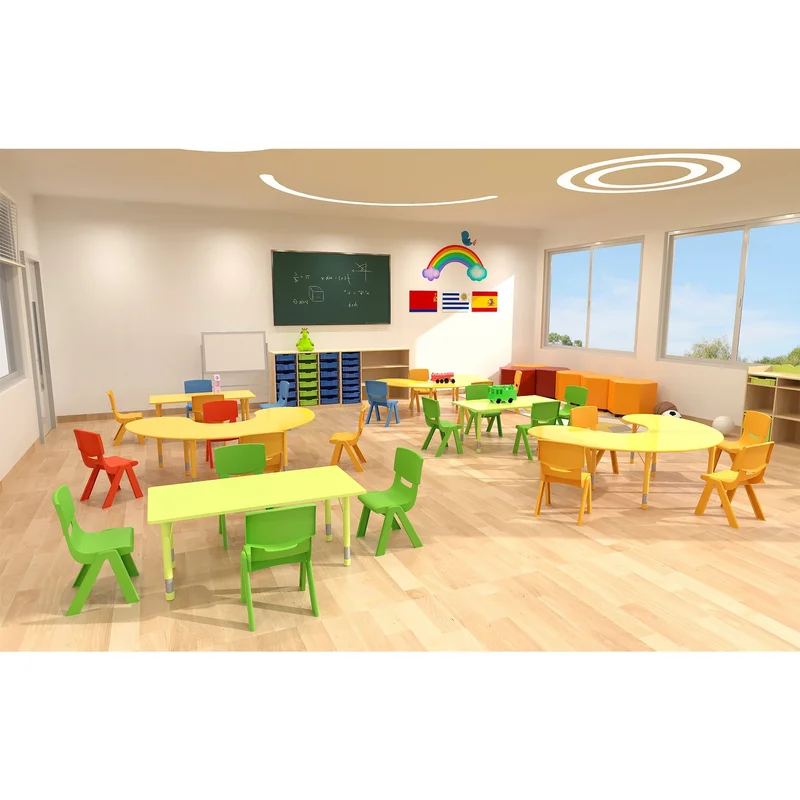 RFG Kids chair Chico, plastic, with backrest, yellow, 41 x 35 x 62 cm