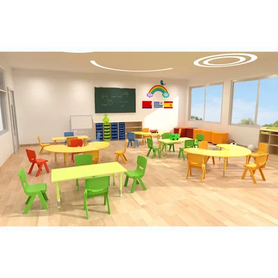 RFG Kids’ chair Chico, plastic, with backrest, green, 41 x 35 x 62 cm