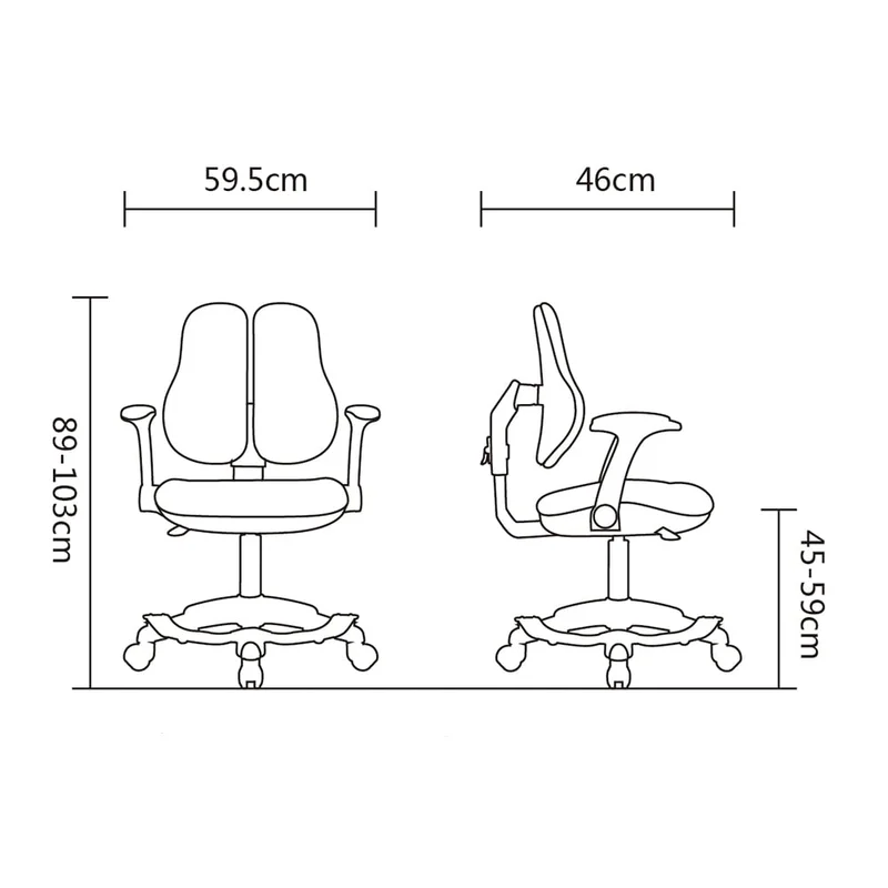 RFG Children’s Chair Ergo Cute White, pink