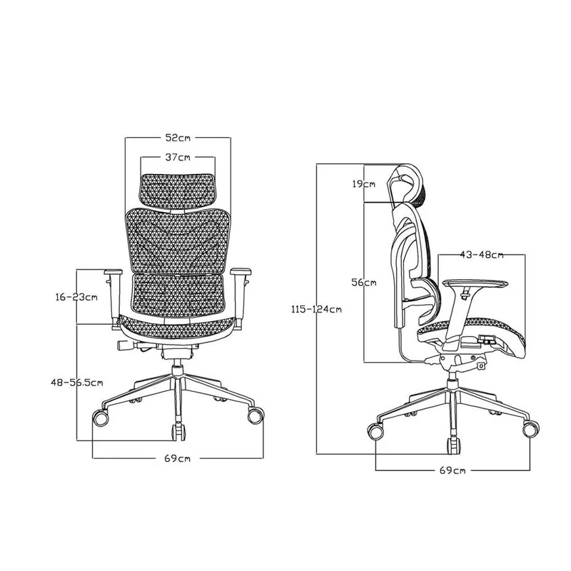 RFG Ergonomic chair TECH@MAX, black