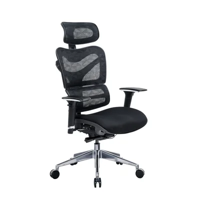 RFG Ergonomic Chair TECH@GAMES, black seat, black backrest