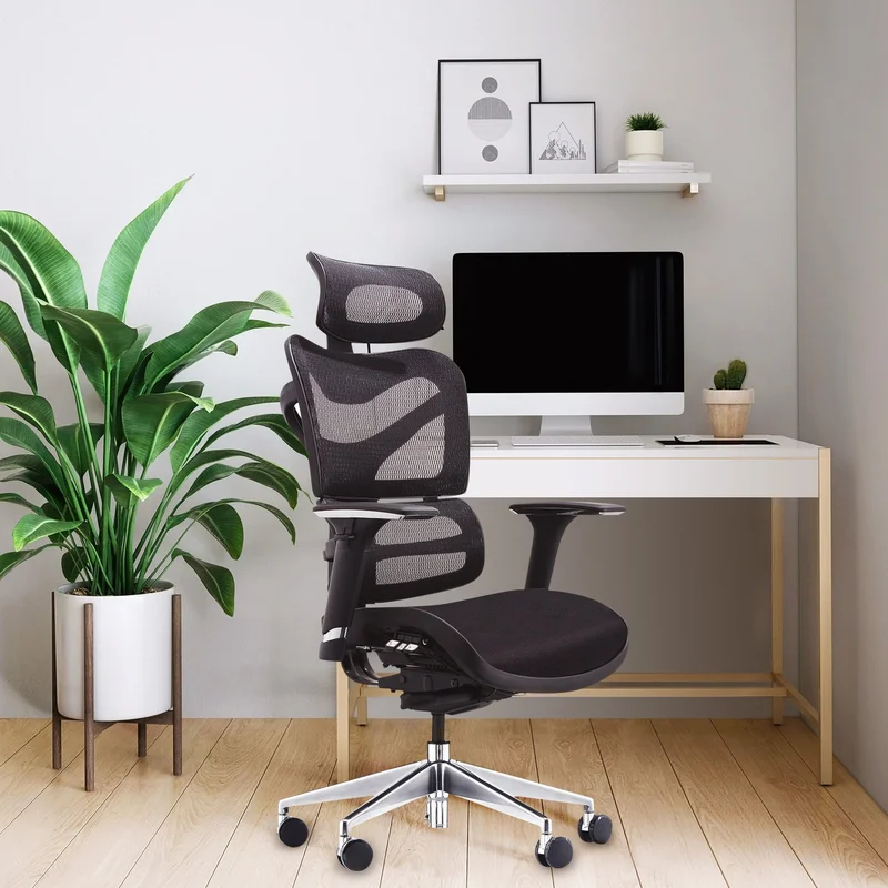 RFG Ergonomic Chair TECH@GAMES, black seat, black backrest