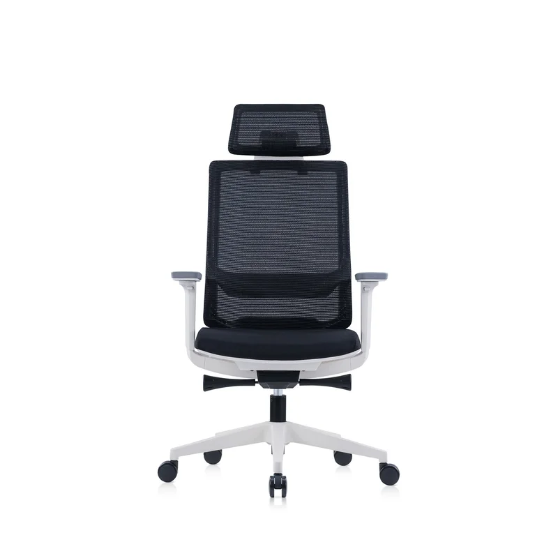RFG Ergonomic Chair Meteor X White HB, black seat, black backrest
