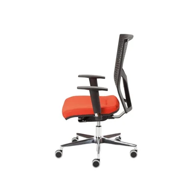 MJ Ergonomic chair Omega Black, red seat, black backrest, assembled sample