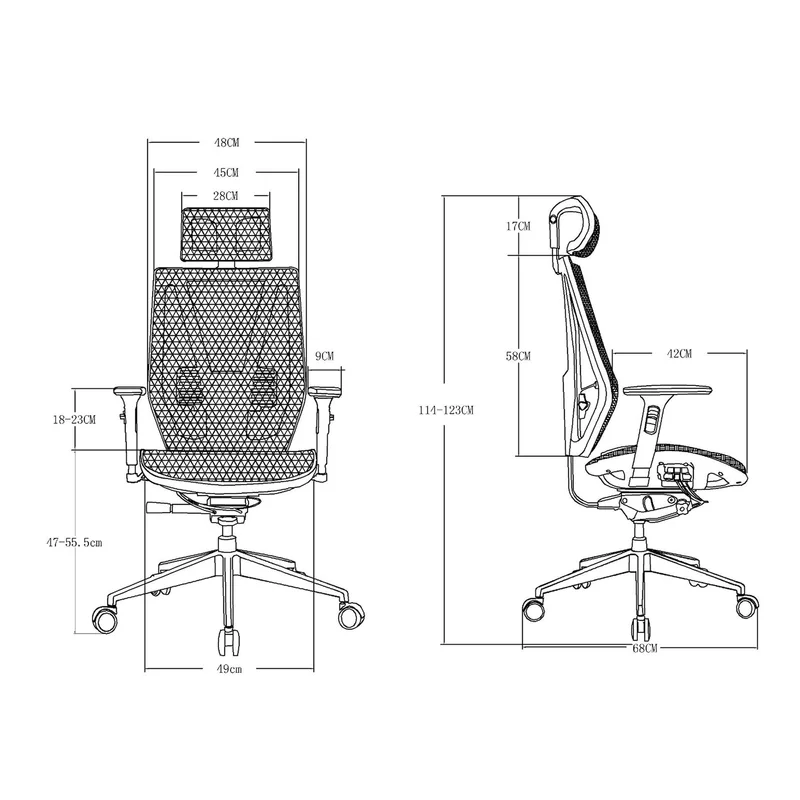 RFG Ergonomic chair TECH@LINE, gray