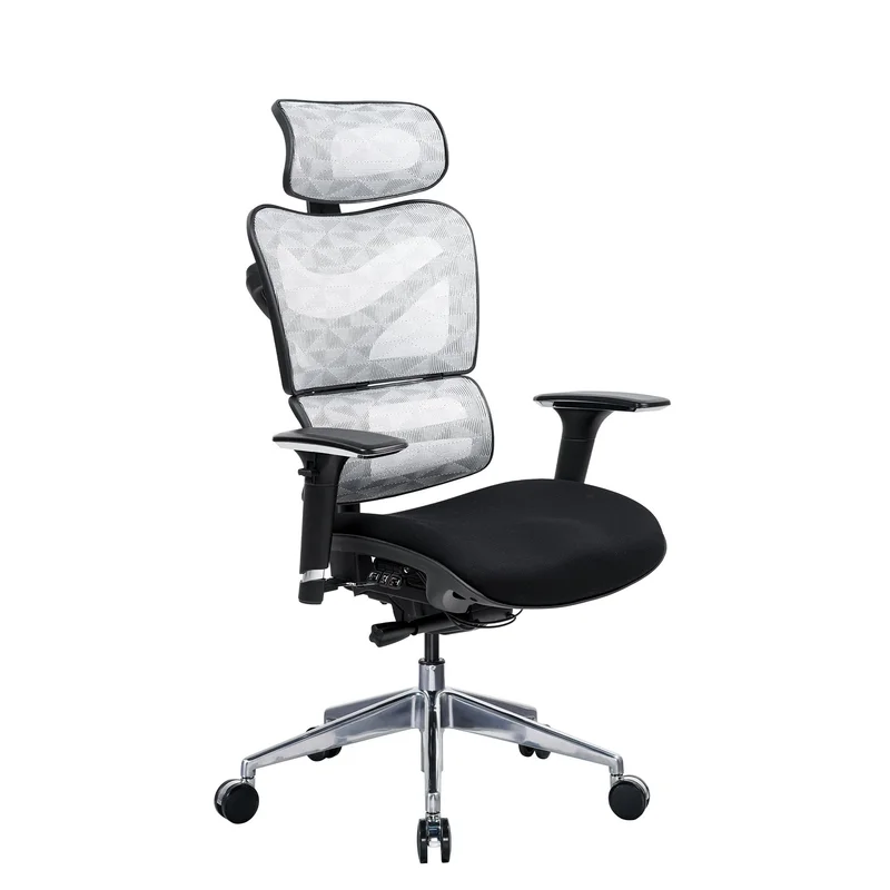 RFG Ergonomic chair TECH@GAMES, black seat, black-white backrest