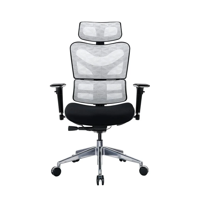 RFG Ergonomic chair TECH@GAMES, black seat, black-white backrest