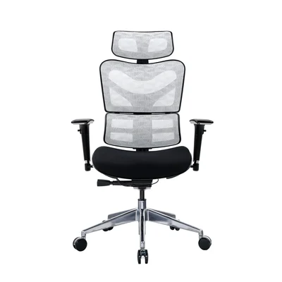 RFG Ergonomic chair TECH@GAMES, black seat, black-white backrest